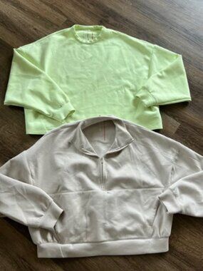 Nike 24.7 Impossibly Soft Sweatshirt and Quarter Zip Bundle Size Small